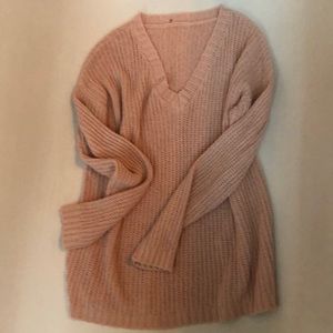 Soft knit pink sweater size Medium